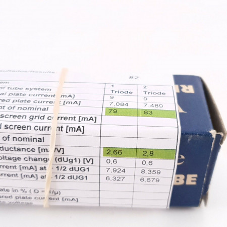 1 X 6SN7GTB WESTINGHOUSE TUBE. 1960s PROD. BLACK PLATES. 79/83% CK  ENA