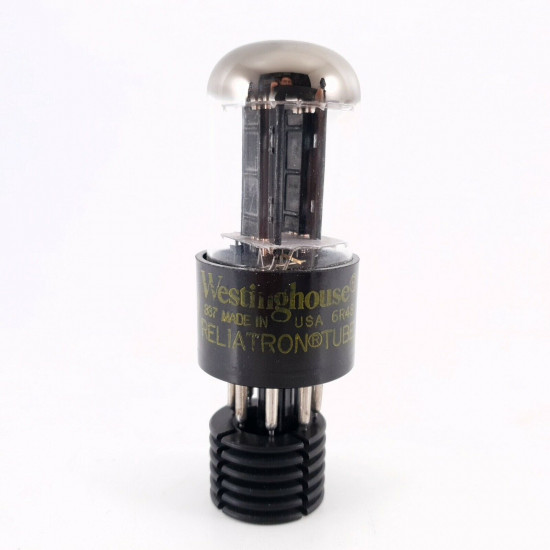1 X 6SN7GTB WESTINGHOUSE TUBE. 1960s PROD. BLACK PLATES. 79/83% CK  ENA