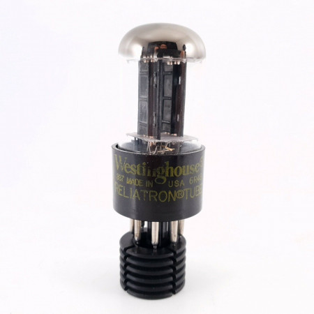 1 X 6SN7GTB WESTINGHOUSE TUBE. 1960s PROD. BLACK PLATES. 79/83% CK  ENA