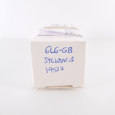 1 X 6L6GB SYLVANIA TUBE. 1950s PROD. COPPER RODS. 101% CA ENA