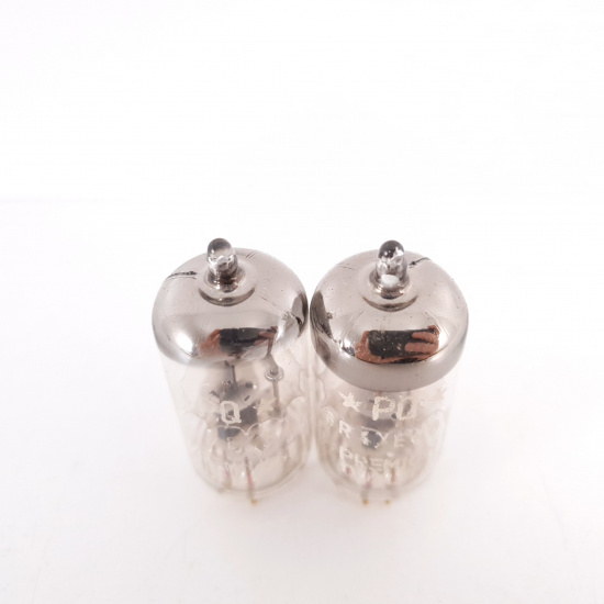 2 X 6R4 / EC81 AMPEREX TUBE. GOLD...