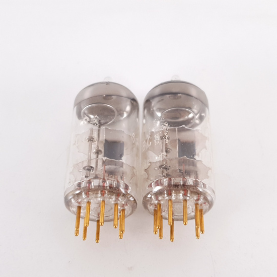 2 X 6R4 / EC81 AMPEREX TUBE. GOLD...