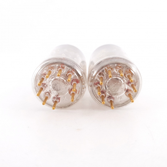 2 X 6R4 / EC81 AMPEREX TUBE. GOLD...