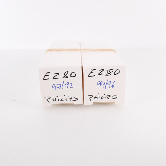 2 X EZ80 PHILIPS TUBE. 1960s LA...