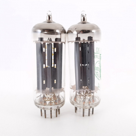 2 X EZ80 PHILIPS TUBE. 1960s LA RADIOTECHNIQUE PROD. MATCHED PAIR. CA ENA