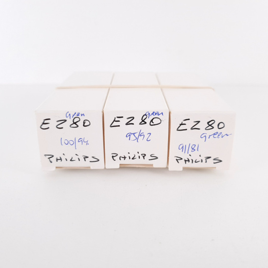3 X EZ80 PHILIPS TUBE. 1960s LA...
