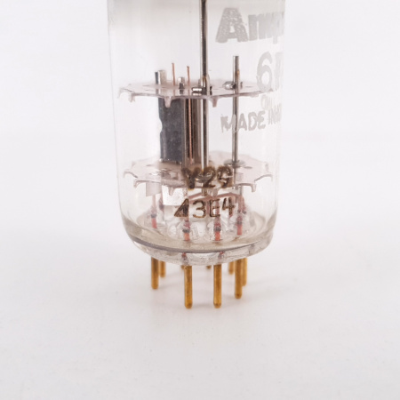 1 X 6R4 / EC81 AMPEREX TUBE. 1960s PHILIPS PROD. GOLD PIN. COPPER RODS. 15. CH81