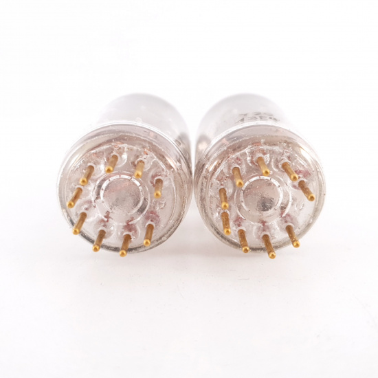 2 X 6R4 / EC81 AMPEREX TUBE. GOLD...