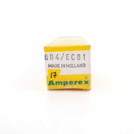 1 X 6R4 / EC81 AMPEREX TUBE. GOLD PIN. COPPER RODS. 17. CH81