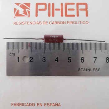 1 X 1W 820K 10% 1960s VINTAGE PIHER RESISTOR. NOS. C1795U1F180121
