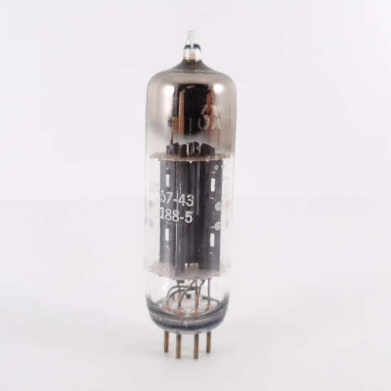 1 X 6X4 GE TUBE. 1950s PROD. BLACK...