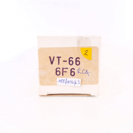 1 X 6F6 / VT-66 RCA TUBE. 118%. 2. CH82