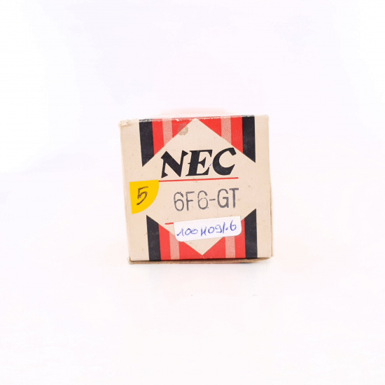 1 X 6F6GT NEC TUBE. RECTANGULAR GETTER. COPPER RODS. 100%. 5. CH82