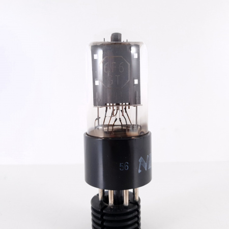 1 X 6F6GT NEC TUBE. RECTANGULAR GETTER. COPPER RODS. 100%. 5. CH82