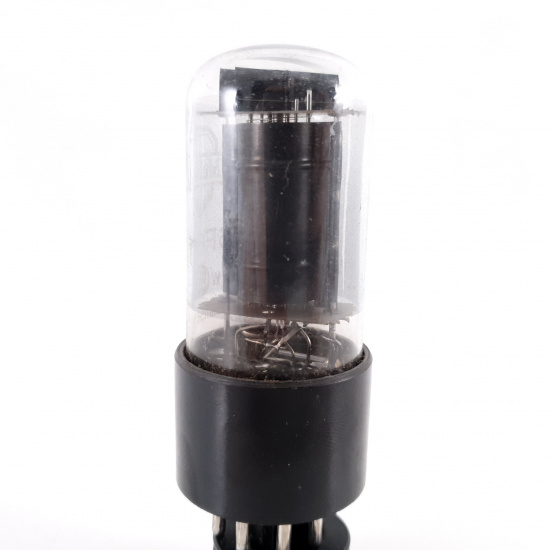 1 X 6F6GT MULLARD TUBE. SMOKED GLASS....
