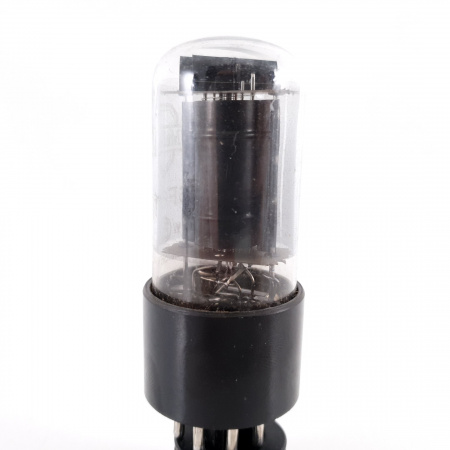 1 X 6F6GT MULLARD TUBE. SMOKED GLASS. 101% AE ENA