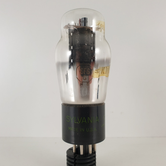 1 X 6F6G SYLVANIA TUBE. 1940s PROD....