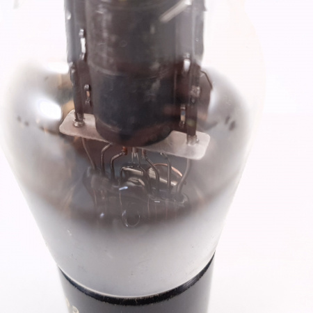 1 X 6F6G SYLVANIA TUBE. 1940s PROD. BLACK PLATES. SOLID GETTER. 82%. 13. CH82