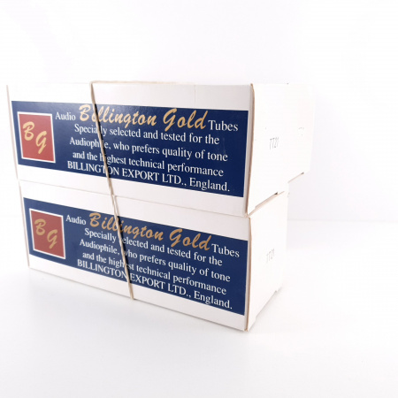 4 X TT21 BILLINGTON GOLD TUBE. BLACK PLATES. MATCHED QUAD. AI ENA