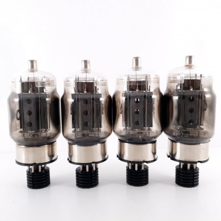 4 X TT21 BILLINGTON GOLD TUBE. BLACK PLATES. MATCHED QUAD. AI ENA