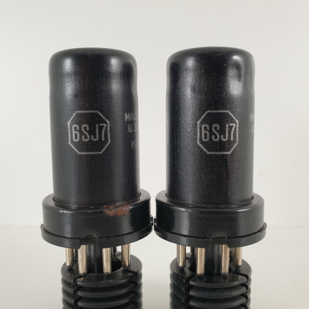 2 X 6SJ7 RCA TUBE. 1970s PRODUCTION. 106/116% MATCHED PAIR. 6. CH83