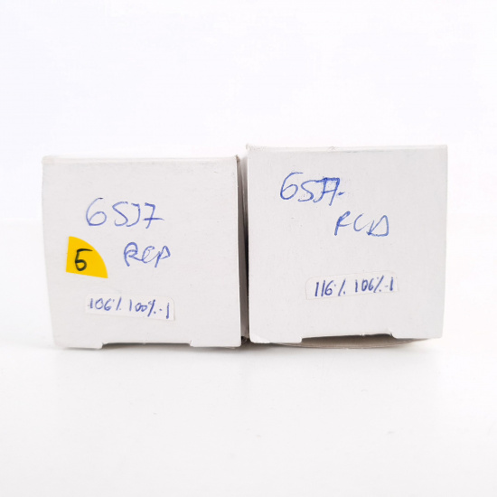 2 X 6SJ7 RCA TUBE. 1970s PRODUCTION....