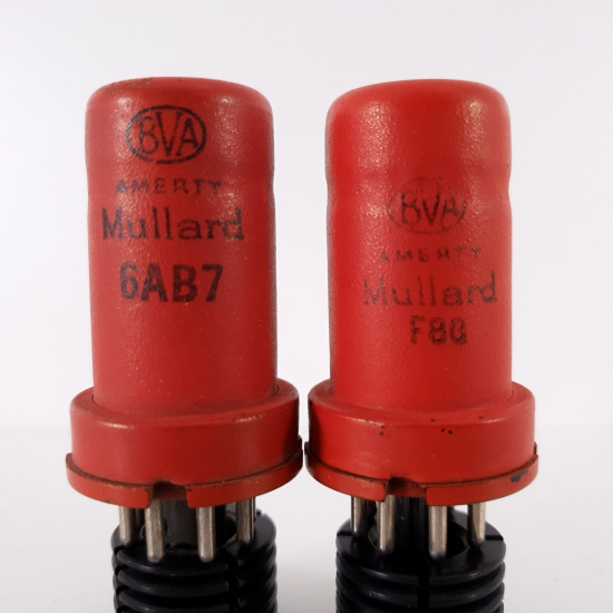 2 X 6AB7 MULLARD TUBE. 81/98% PAIR. 14. CH83