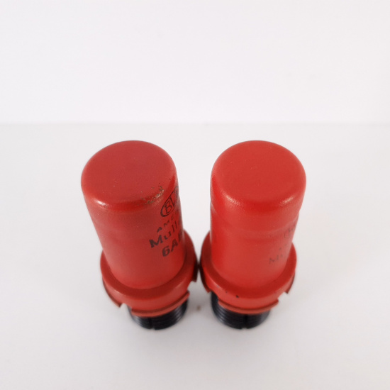2 X 6AB7 MULLARD TUBE. 81/98% PAIR....