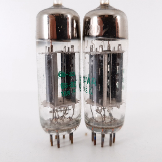2 X JAN 6X4WA GENERAL ELECTRIC TUBE....