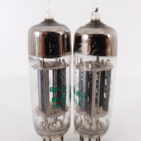 2 X JAN 6X4WA GENERAL ELECTRIC TUBE. 1960s PRODUCTION. 15. CH83