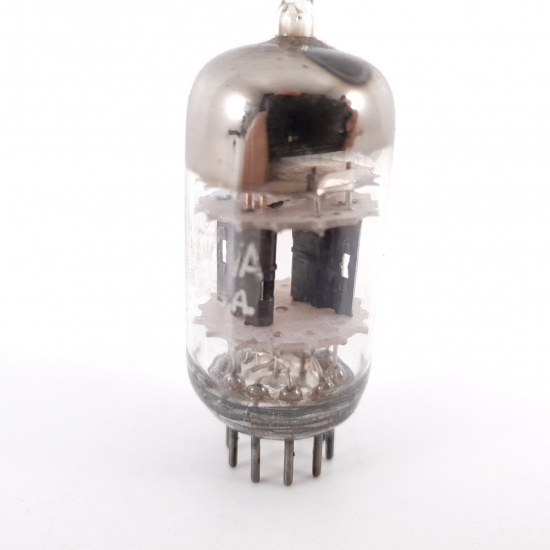 1 X 12AT7WA / ECC81 GE TUBE. COPPER...