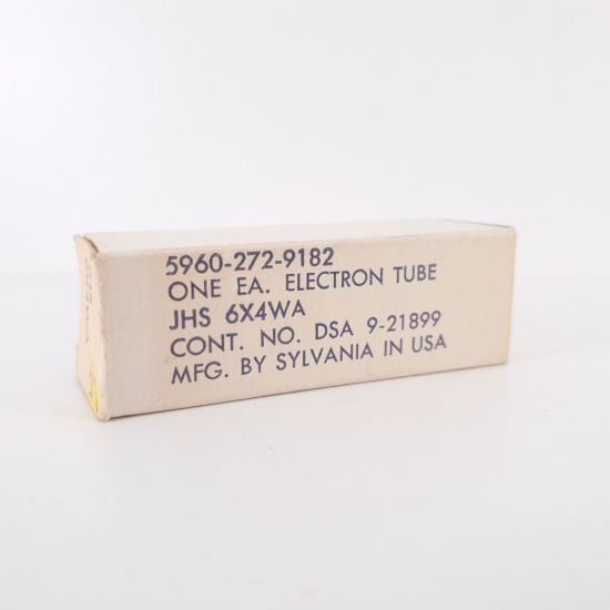 1 X JHS 6X4WA SYLVANIA TUBE. 1960s...