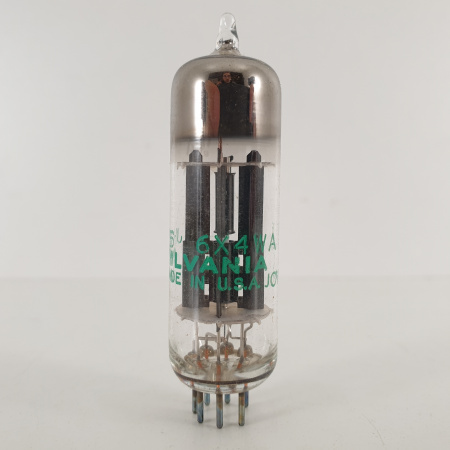 1 X JHS 6X4WA SYLVANIA TUBE. 1960s PRODUCTION. BLACK PLATES. 24. CH83