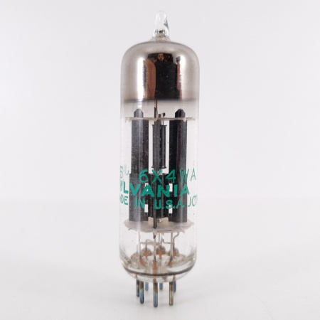 1 X JHS 6X4WA SYLVANIA TUBE. 1960s PRODUCTION. BLACK PLATES. 24. CH83