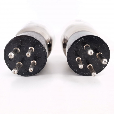 2 X 5Z3 SYLVANIA TUBE. 1960s PROD. BLACK PLATES. DUAL GETTER. 1. CH84