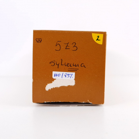 1 X 5Z3 SYLVANIA TUBE. BLACK PLATES. DUAL GETTER. 100/85%. 2. CH84