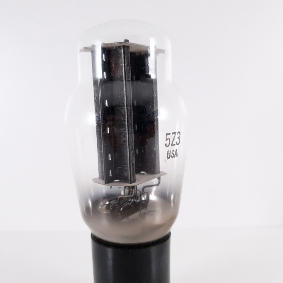 1 X 5Z3 SYLVANIA TUBE. BLACK PLATES....