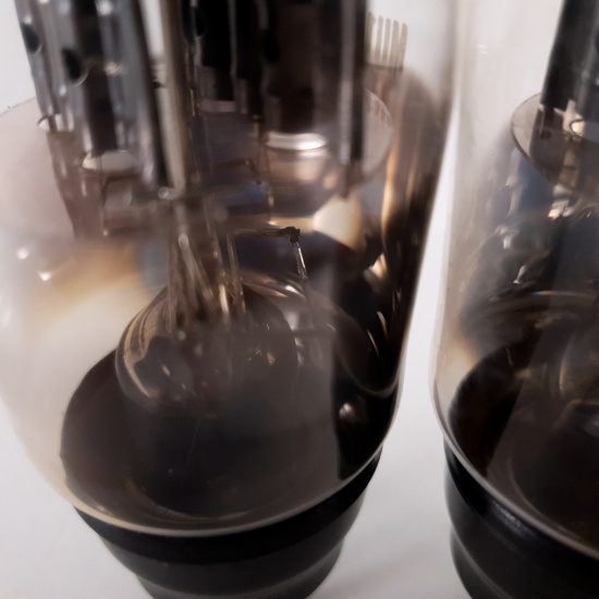 2 X MU14 BRIMAR TUBE. BLACK PLATES....