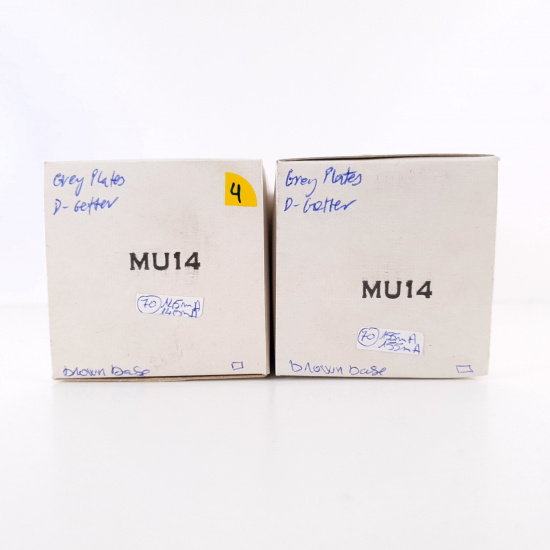 2 X MU14 MWT TUBE. D-GETTER. MATCHED PAIR. 4. CH86