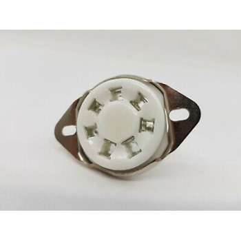 UX7 AMERICAN CERAMIC SOCKET  7 PINS. ZOCALO UX7. 7 PINS AMERICANO. RCZOC2