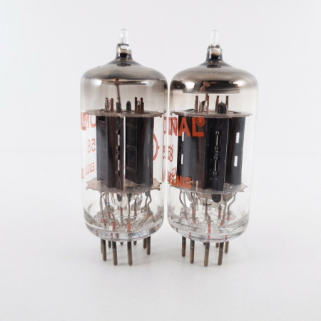 2 X 6158 NATIONAL TUBE. 17MM BLACK PLATES. 1960s. MATCHED & BALANCED. CV  ENA