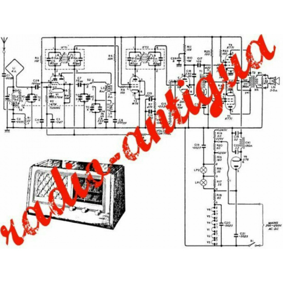 TELEFUNKEN  Caprice Transistor  72711 T .radio  SCHEMA ESQUEMA or SERVICE MANUAL