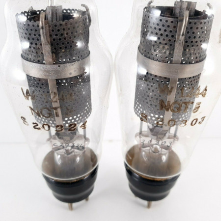 2 X W1244 / CV1144 TUBE. BRITISH MADE. 1940s PRODUCTION. VERY RARE. CM  ENA