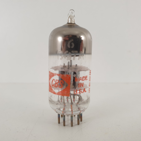 1 X 6BQ7A CBS TUBE. BLACK PLATES. 7....