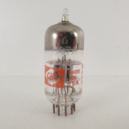 1 X 6BQ7A CBS TUBE. BLACK PLATES. 7. CH97