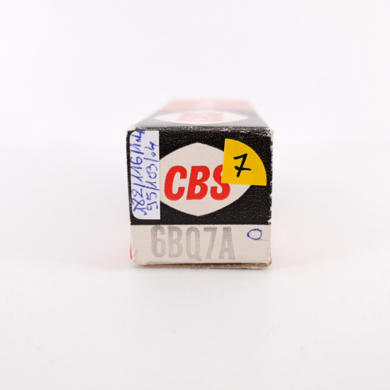 1 X 6BQ7A CBS TUBE. BLACK PLATES. 7. CH97