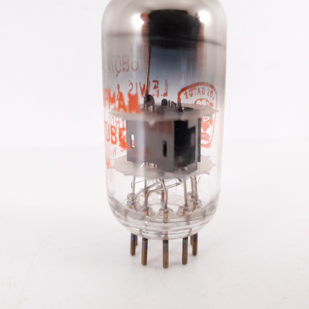 1 X 6BQ7A LEWIS AND KAUFMAN TUBE. LONG LIFE LOS GATOS. BLACK PLATES. 8. CH97