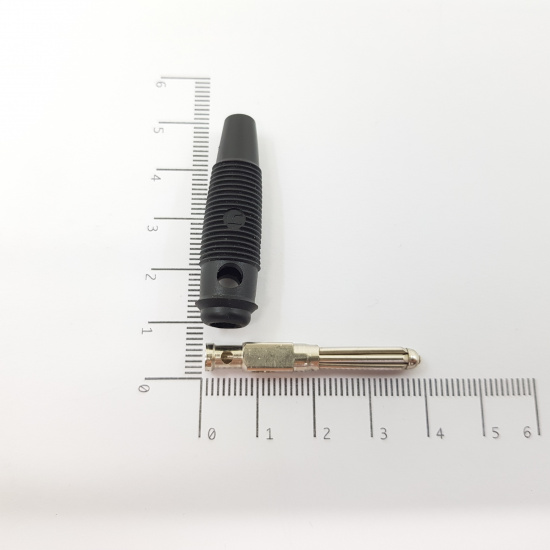 1 X CONECTOR BANANA MACHO Ø 4 mm. C52CU4F100522