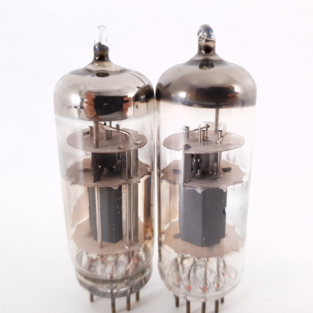 2 X ECL80 MULLARD TUBE. SIEMENS & HALSKE PROD. 3 MICA. MATCHED PAIR. 1. CH155