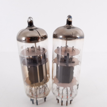 2 X ECL80 MULLARD TUBE. SIEMENS & HALSKE PROD. 3 MICA. MATCHED PAIR. 2. CH155